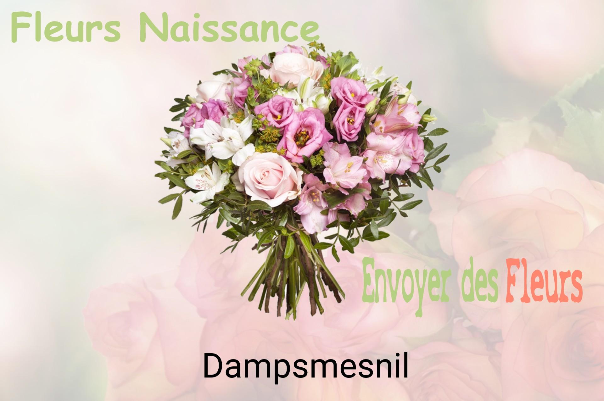 Bouquet de fleurs de naissance livré à Dampsmesnil
