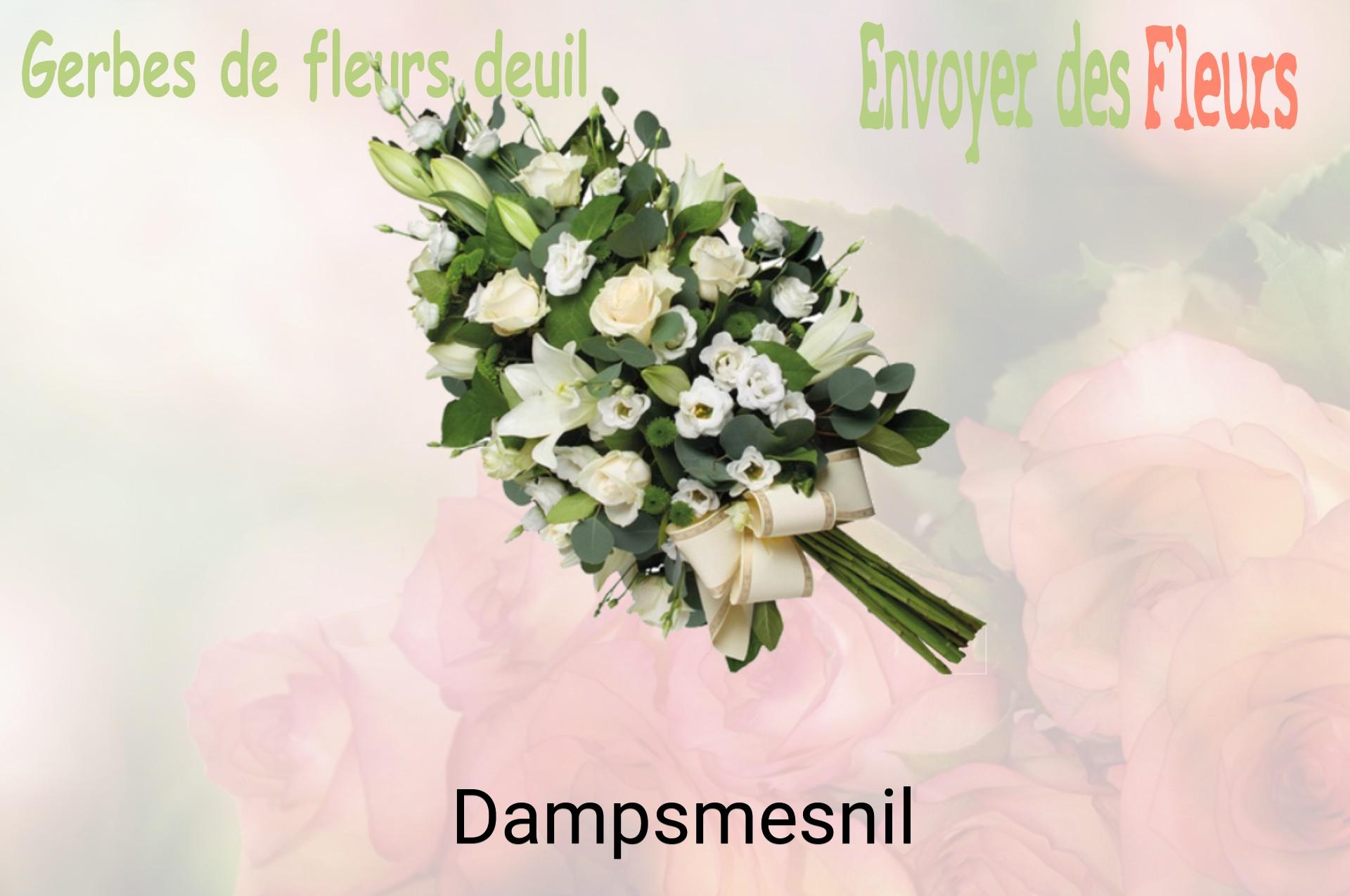 Gerbe de fleurs de deuil livrée à Dampsmesnil